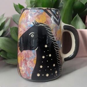 Handmade Mana Pottery The Winsor Collection Horse Mug